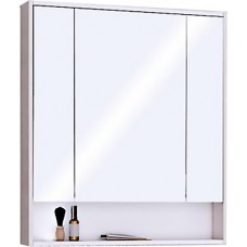 Зеркальный шкаф Aquaton Рико 80 1A215302RIB90, белый/ясень фабрик Зеркальный шкаф Aquaton Рико 80 1A215302RIB90, белый/ясень фабрик